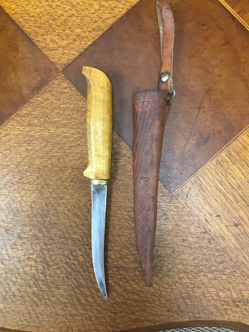 Vintage Fiskars Hunting Knife / Made in Finland / 1960's Etsy