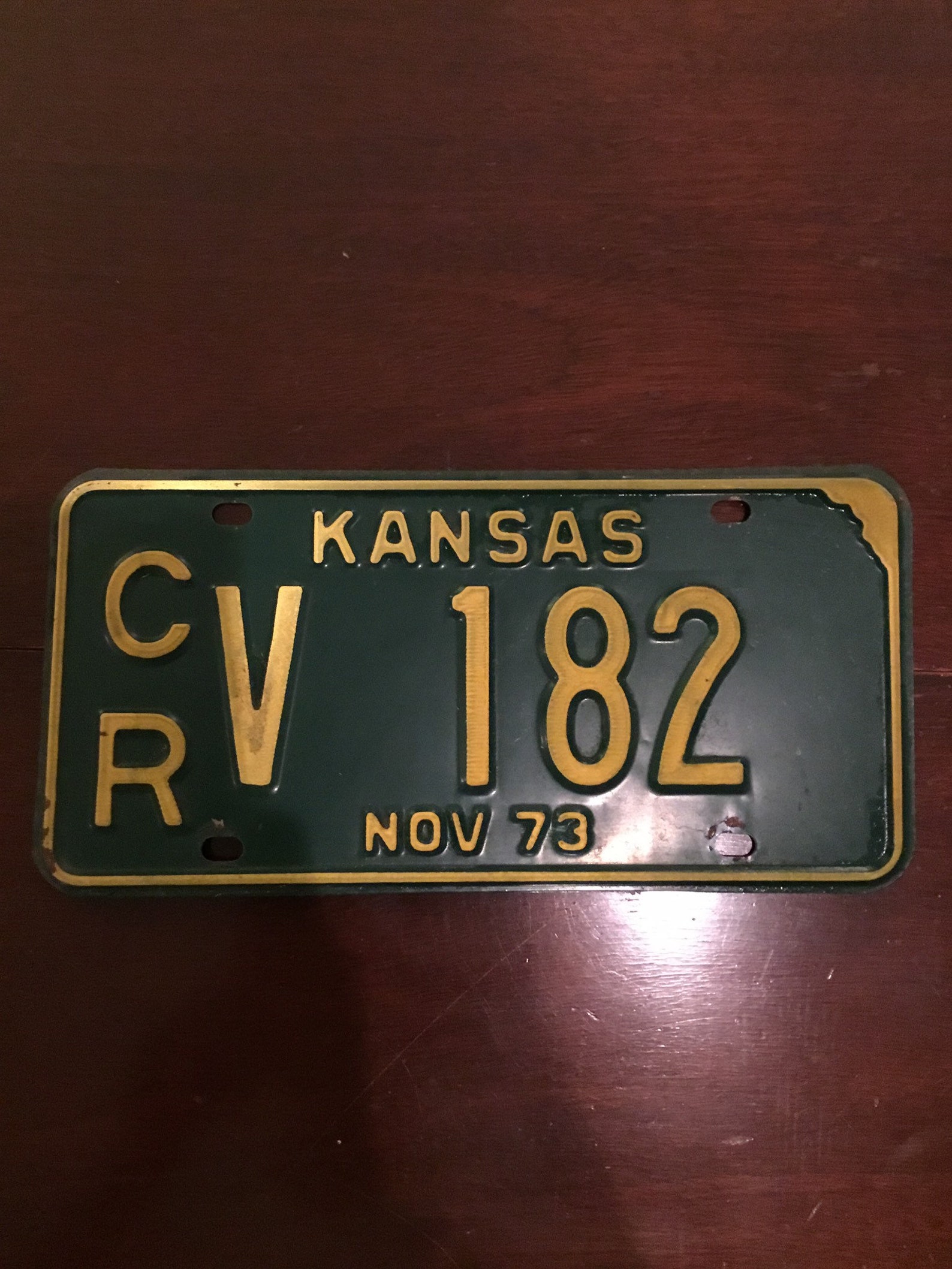 Vintage Kansas License Plate 1973 / RV Plate Etsy