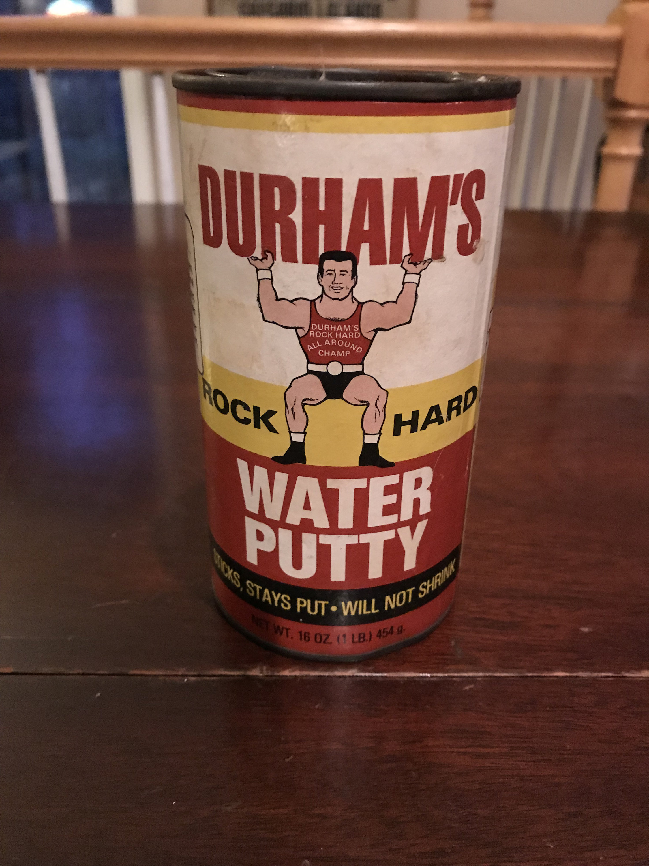 Vintage Metal Durhams Water Putty Can Etsy