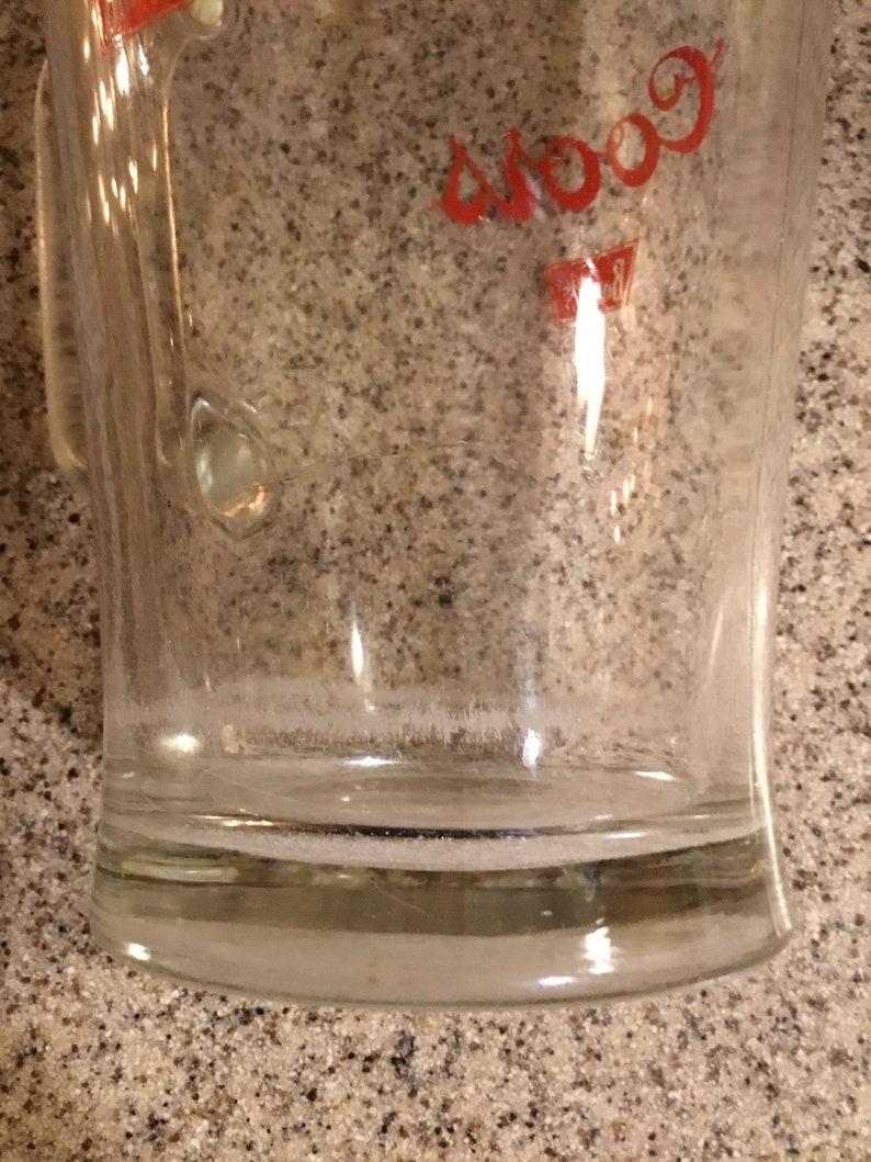 Vintage Glass Coors Banquet Beer Pitcher / Barware / Bar Decor Etsy