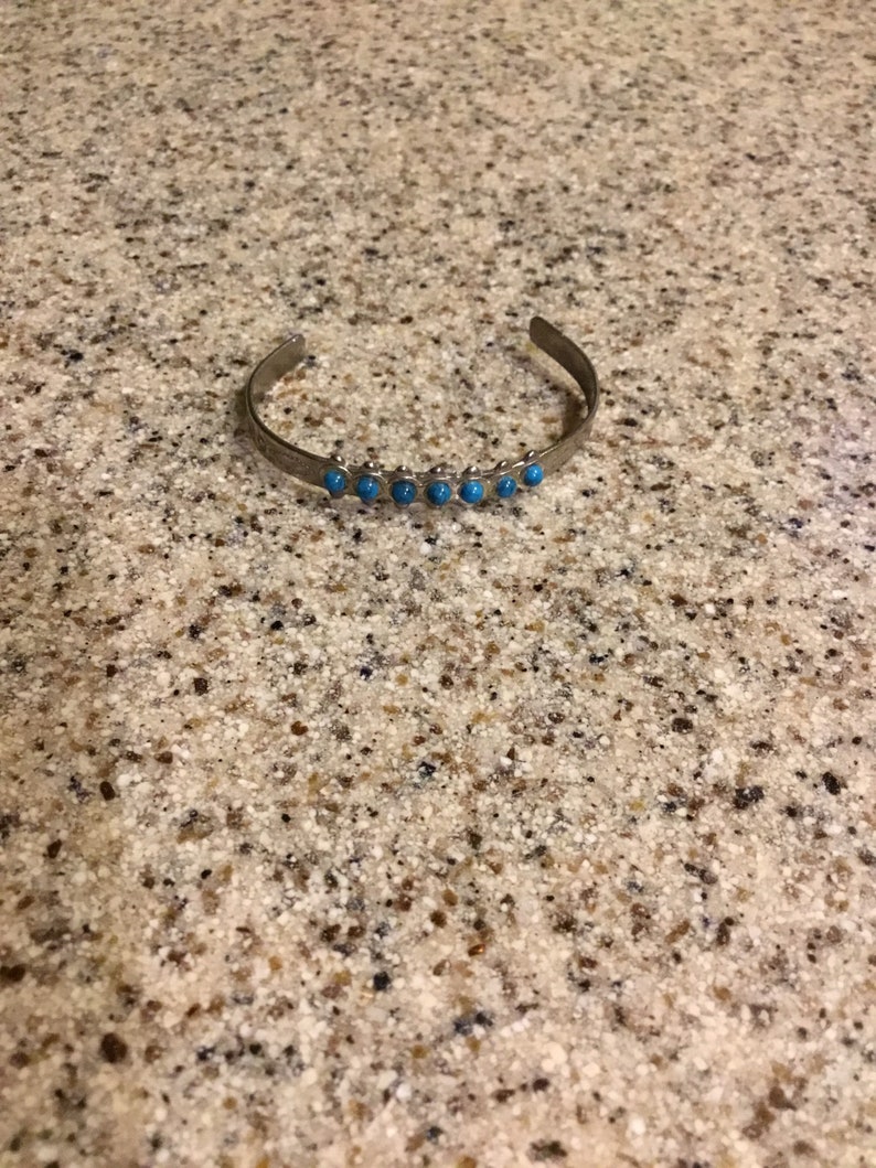 Vintage Baby Bracelet Baby Native American Cuff Bracelet Toddler Bracelet