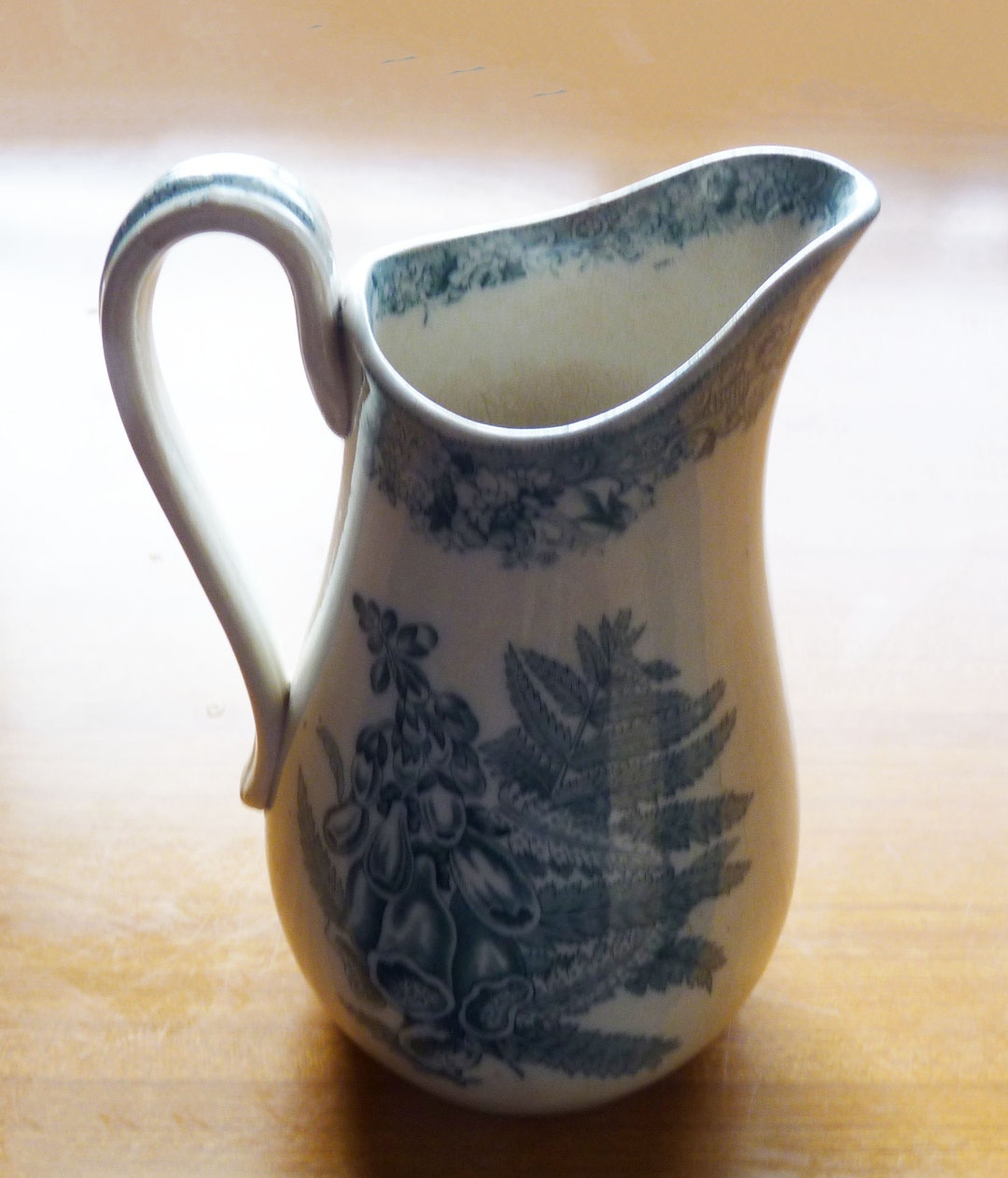 An Antique Welsh Llanelli / Swansea Pottery Fern Pattern Jug Etsy UK