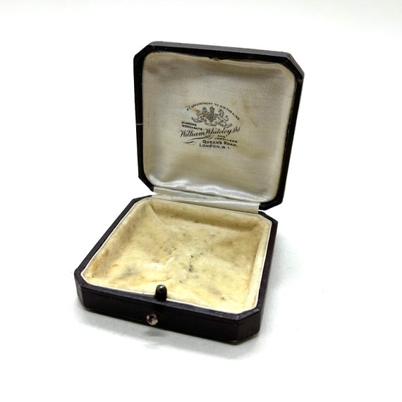 Vintage Square Dark Brown London Jewellery Box - image 3