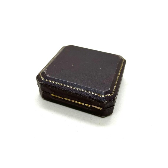 Vintage Square Dark Brown London Jewellery Box - image 2