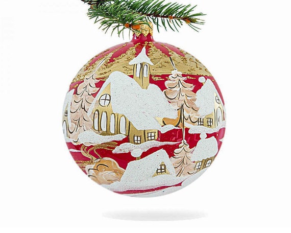 Polish Decor Ball Handmade Ball Decor Bauble Ornament Glass Etsy