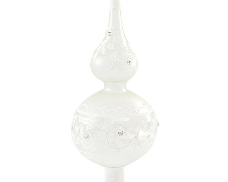 Handmade Tree TopperWhite Tree TopperHoliday Tree Etsy