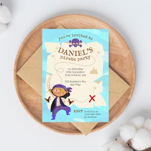 Ahoy Matey! Pirate Birthday Invitation