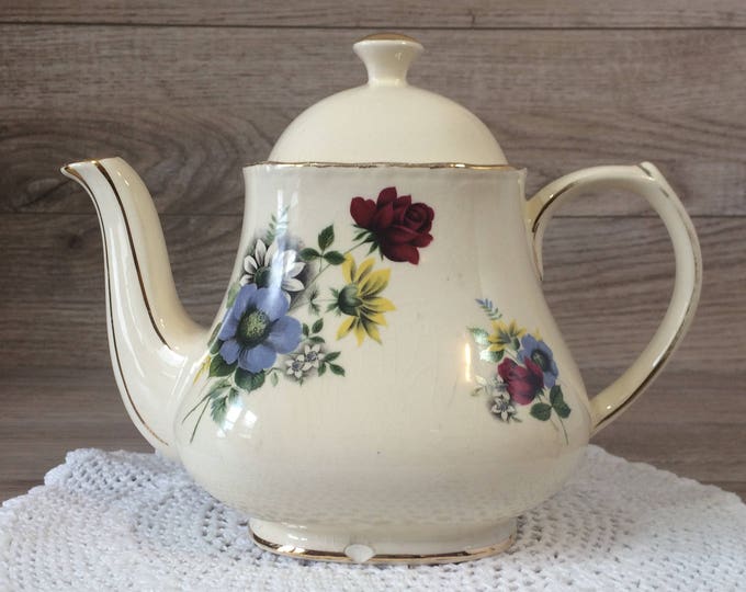 Vintage Sadler Cube Teapot Made in England Sadler Tea Pot Etsy