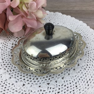 Corbell Silver Company　ビンテージ　バターディッシュ Corbell Silver Company ビンテージ バターディッシュ Corbell
