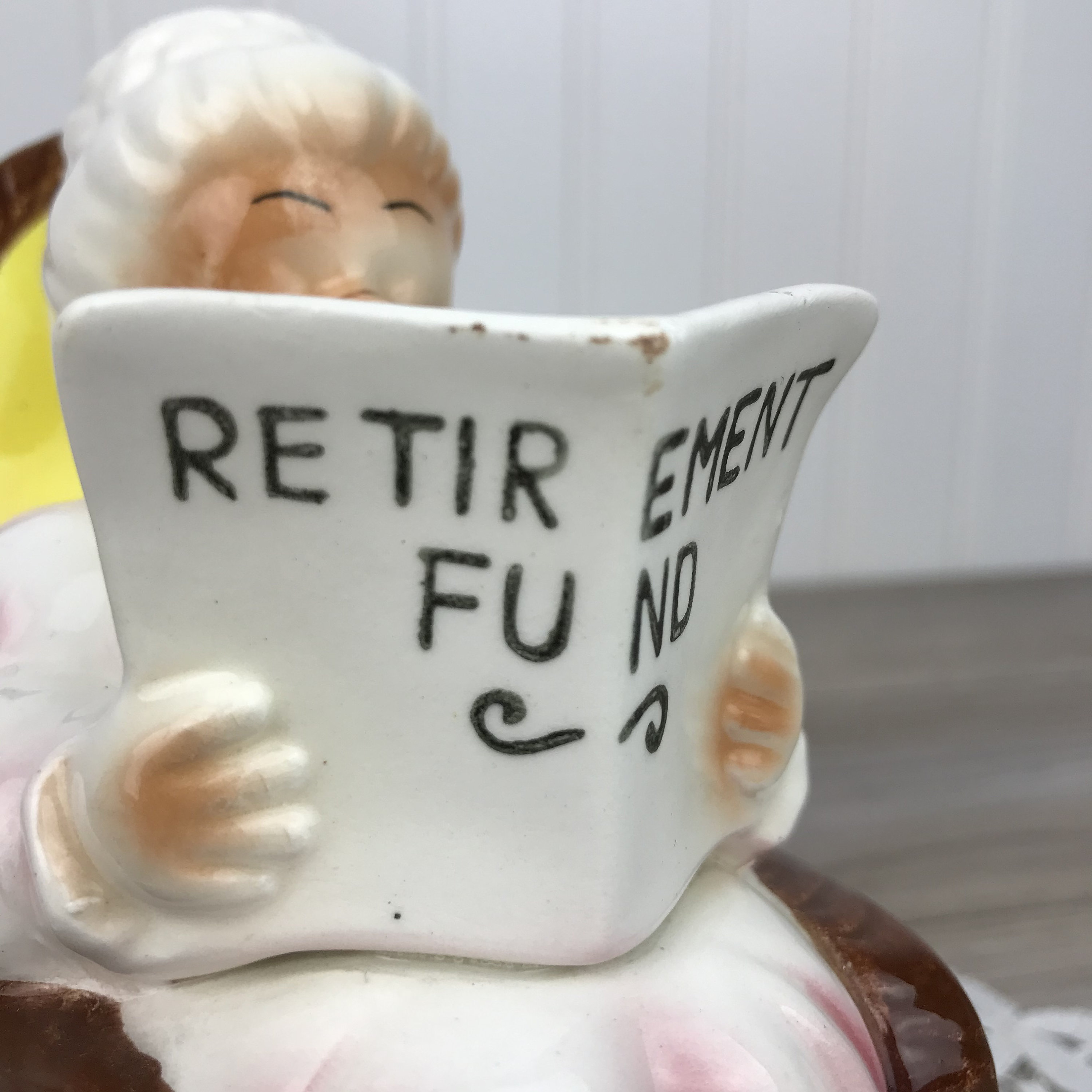 80s Willitts s Lucy Ceramic Bank Willits Piggy Bank