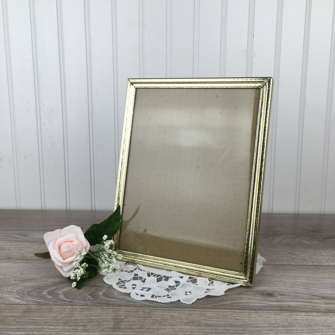 Vintage Brass Filigree Empty Photo Frame, 8 X 10 Picture Frame, Gold ...