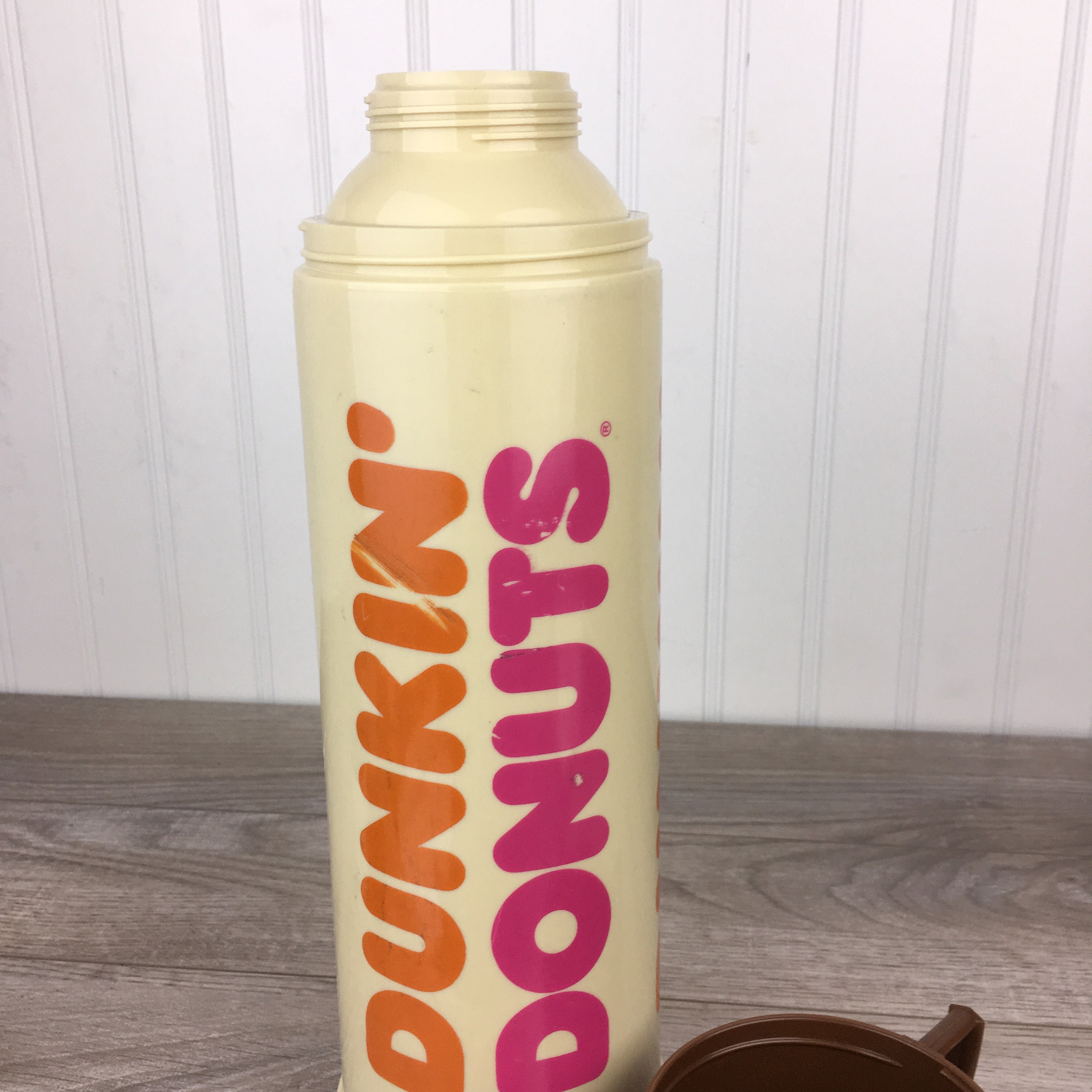 Vintage Thermos Dunkin Donuts Coffee Travel Mug Complete Classic Logo