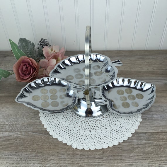 Tiered Serving Platters - Mid-Century Modern Canape Display