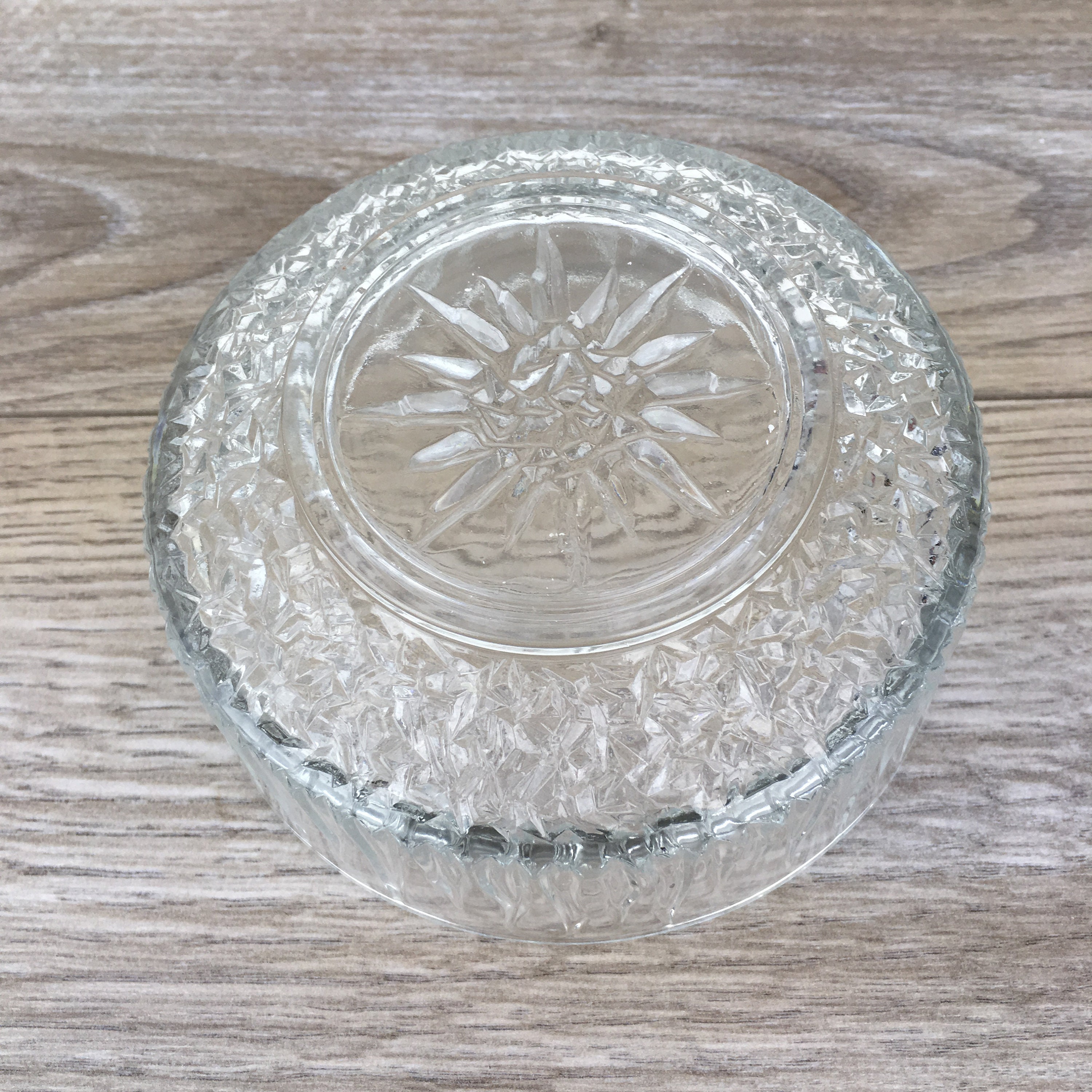 Vintage Clear Glass Salad Bowls Set of 2 Small Berry Bowls Etsy