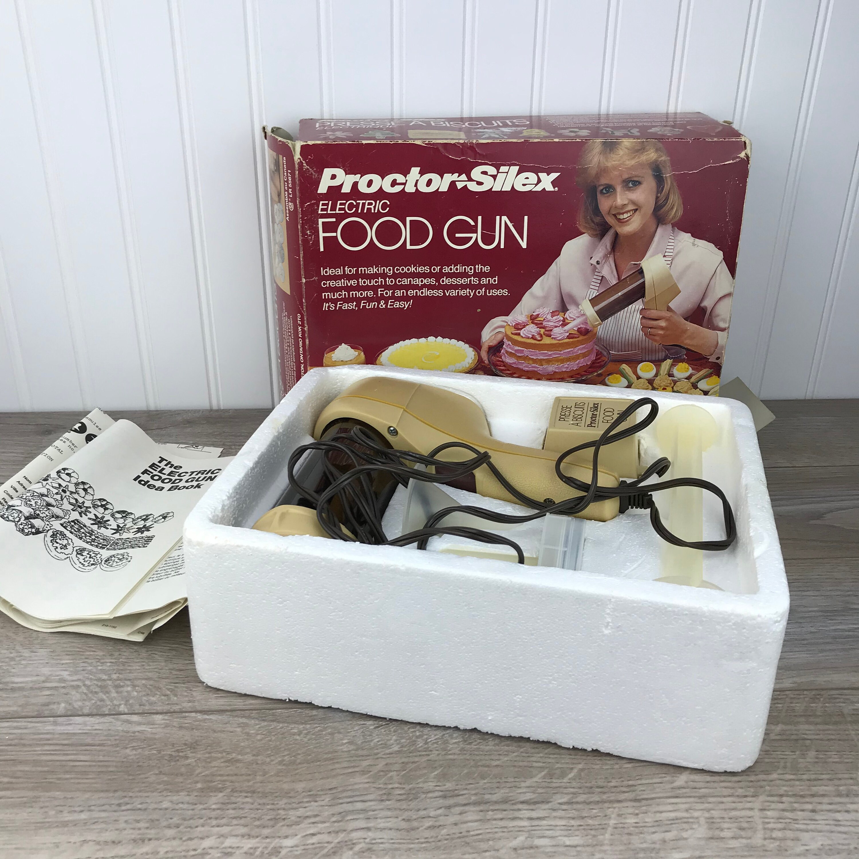Vintage Proctor Silex Electric Food Gun Cookie Press Cake Etsy