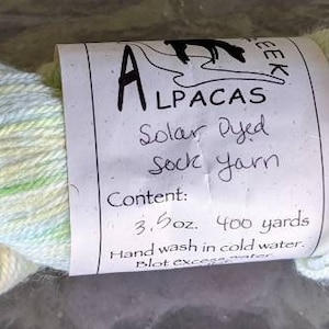Blue Baby Alpaca Yarn From Peru for Crocheting or Knitting