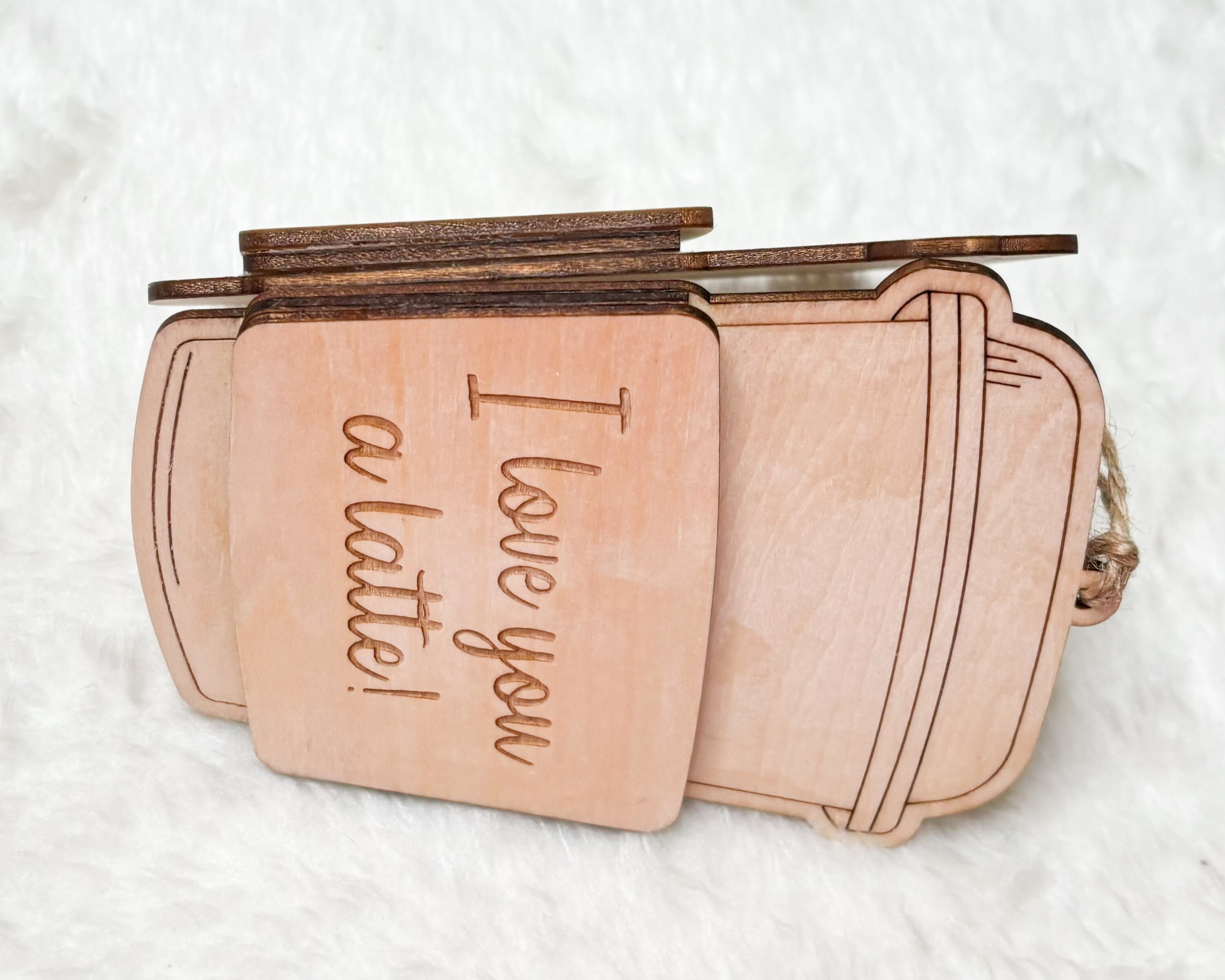Coffee Gift Card Holder, Personalized Holder for Gift Card, I Love You ...