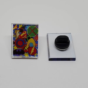 DC Symbols Fan Art acrylic pin