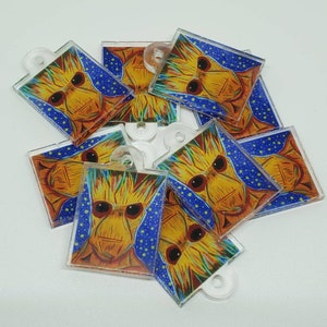Groot Fan Art acrylic Charm