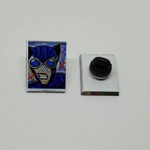 Catwoman Fan Art acrylic pin