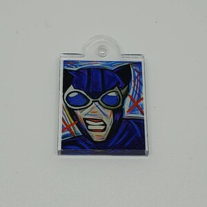 Cat Woman Fan Art acrylic Charm