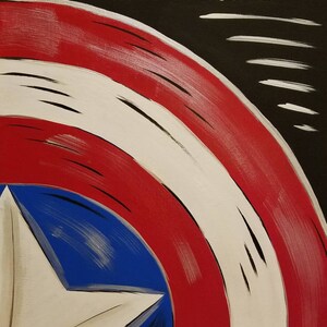 Captain America shield fan art 8x10 print