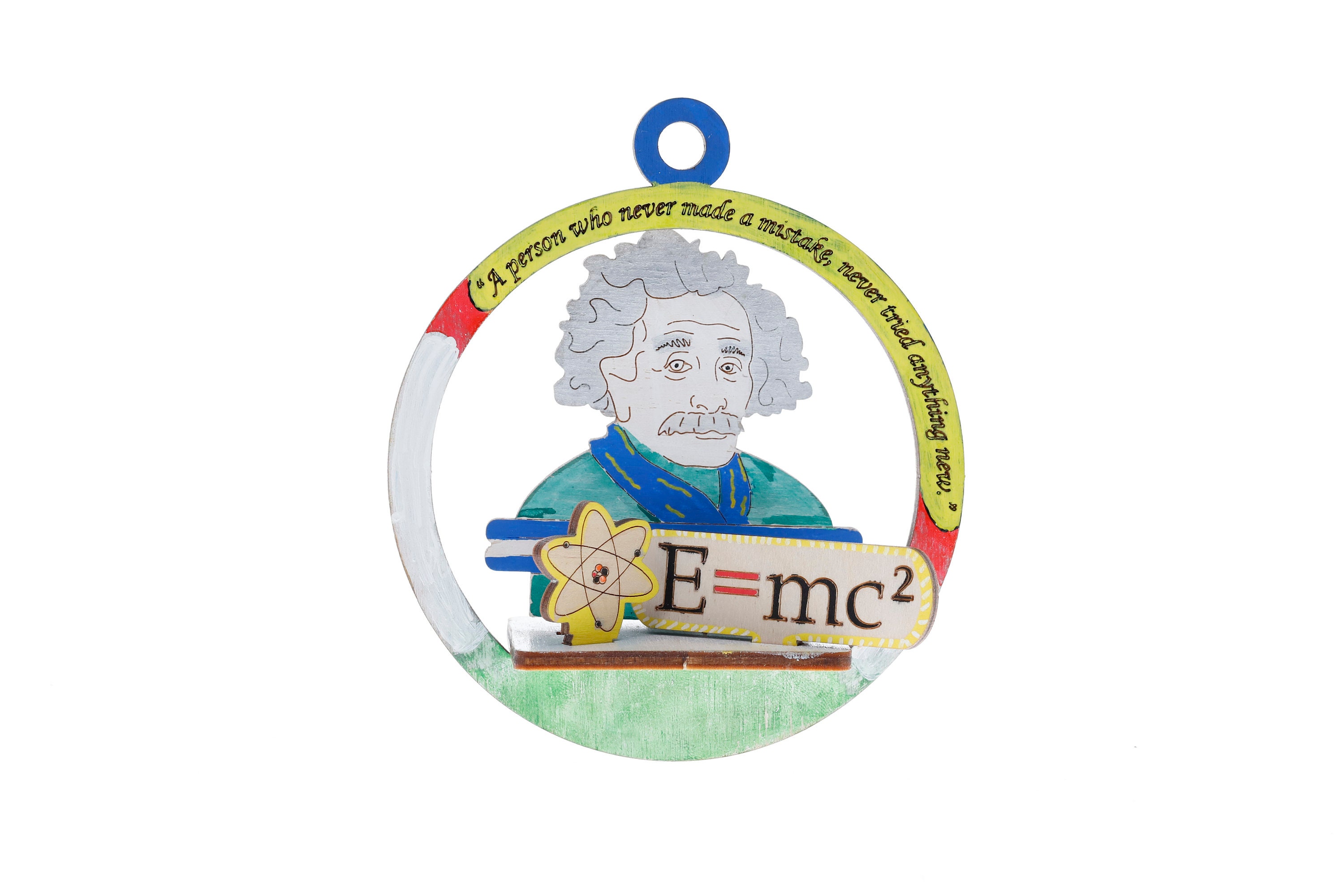 Albert Einstein Christmas Ornament Gifts for Physics Lovers Etsy
