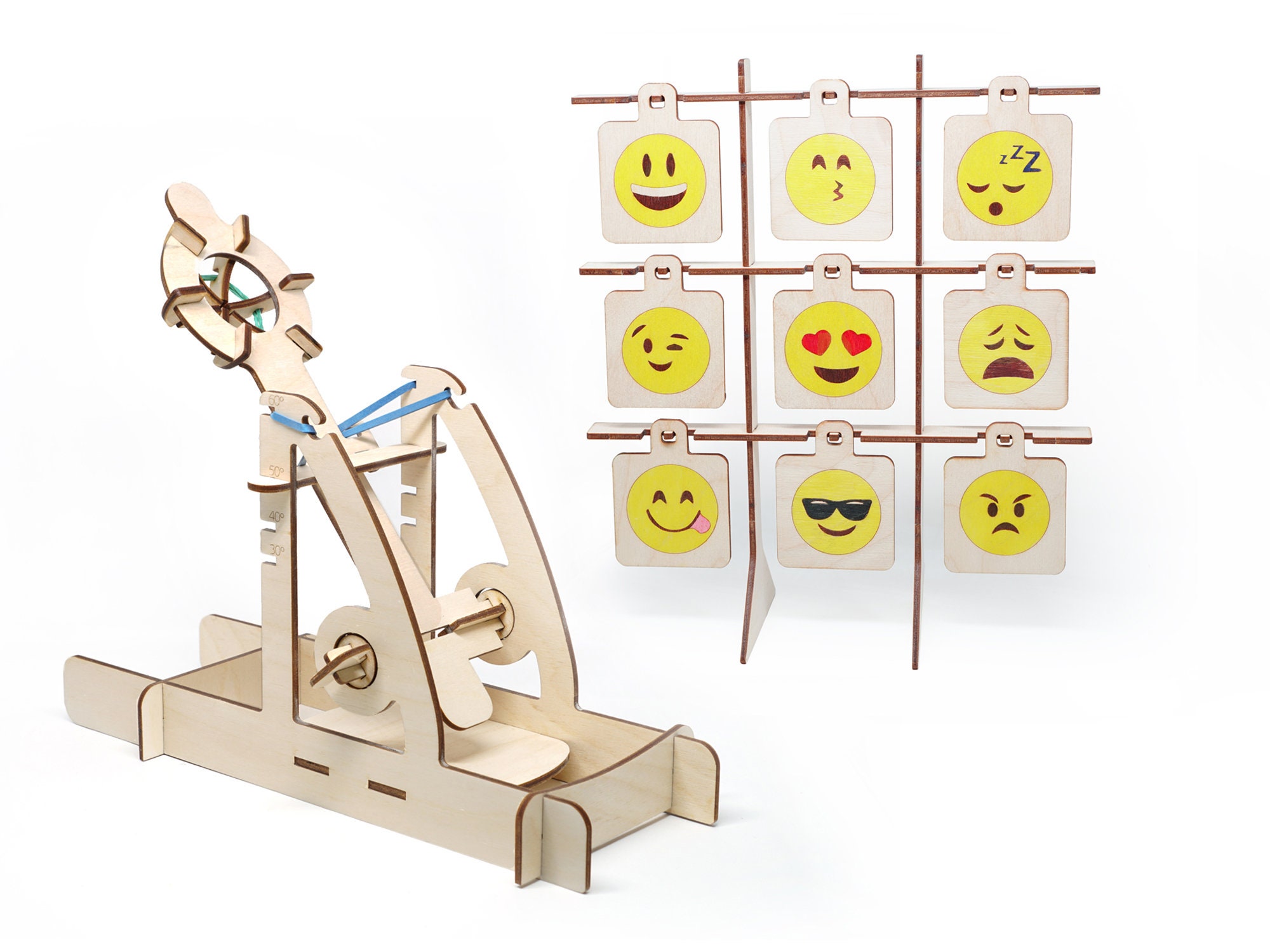DIY Wooden Catapult Kit Adjustable Arm, Kids Catapult Kit, STEM DIY Wooden Catapult Kit Adjustable Arm, Kids Catapult Kit, STEM