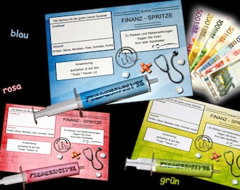 Geldspritze Finanzspritze Geldgeschenk Geburtstag Etsy