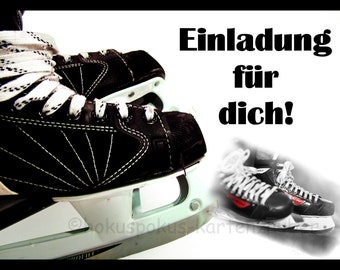 Eislaufen Einladung Etsy