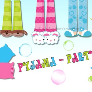 8 Einladungskarten Pyjamaparty Mädchen Geburtstag Kindergeburtstag Einladungen Übernachtungsparty Mädelsabend Mädchenabend