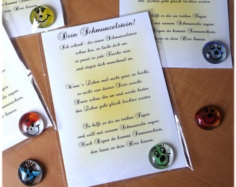 Glücksbringer Schmunzelstein Gastgeschenk Geburtstag Konfirmation Taufe Hochzeit Kommunion