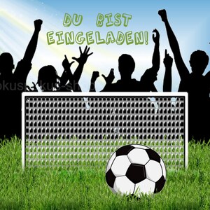 8 Einladungskarten Fußball Jungen Geburtstag Kinder Kindergeburtstag Einladungen Soccer Fußballhalle Fußballparty