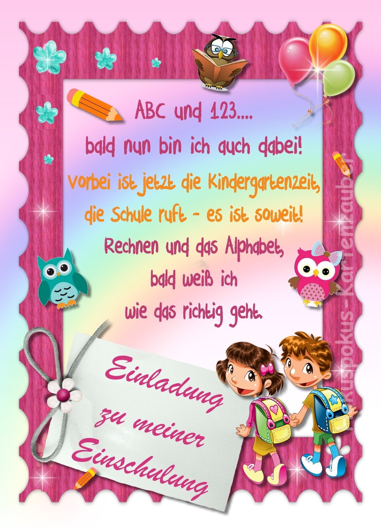 10 Invitation Cards School Invitations Etsy Canada