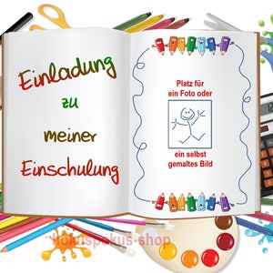 8 Tarjetas de invitación Matrícula escolar Regreso a la escuela Invitación Tarjetas de inscripción escolar Niños en edad escolar