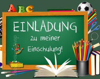 Invitación tecnológico divertido joven chica-einschulungskarten con wunschtextl Invitación tecnológico divertido joven chica-einschulungskarten con wunschtextl