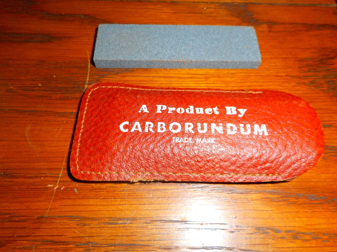 Vintage Carborundum Pocket Hone for Twin AA Cutlery Co Abilene, Kansas