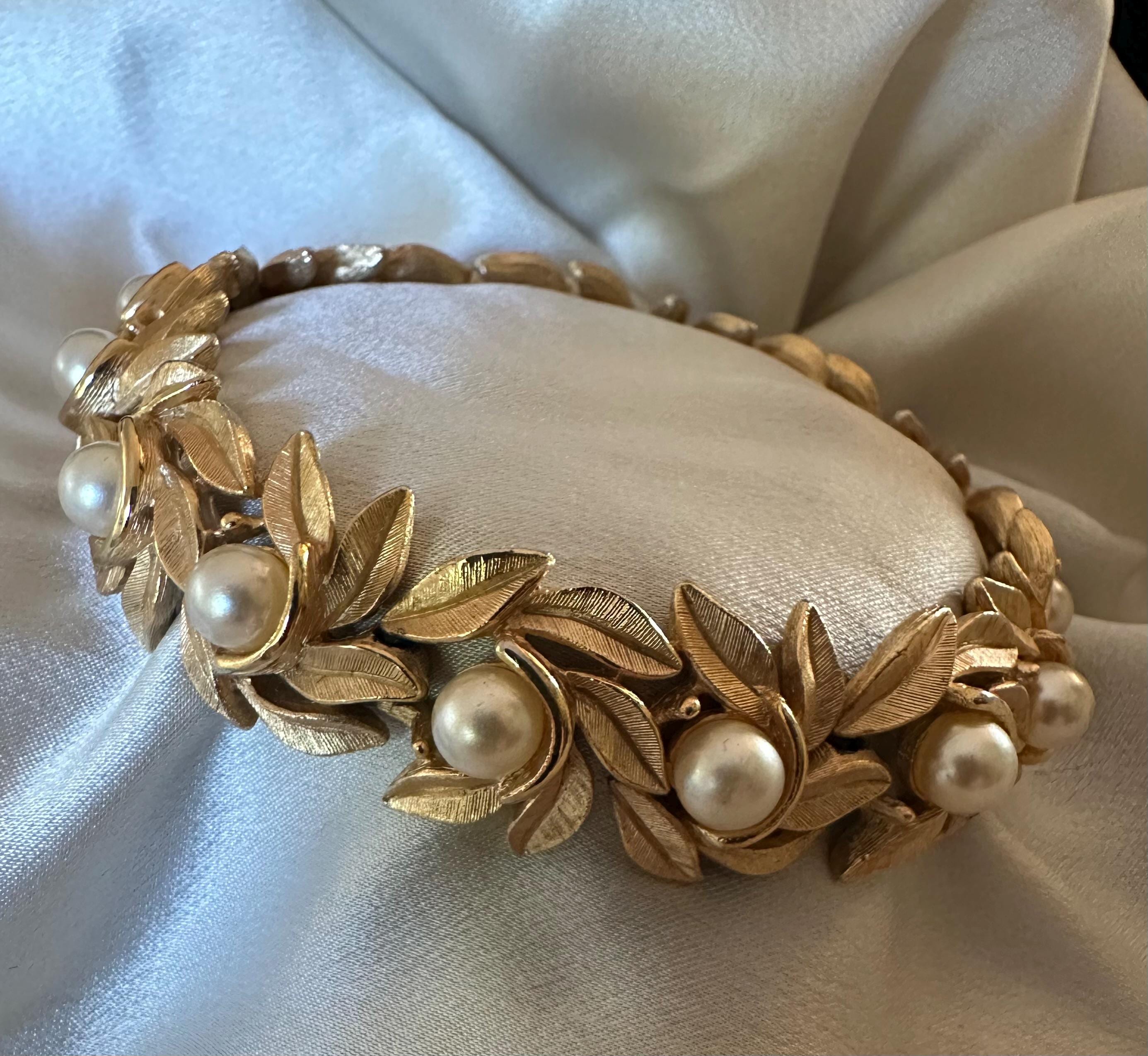 Bracciale Vintage Con Fiocco E Perle Di Porcellana – Blu E Bianco – Fatto A Mano Con Dori Elastici – 18-19 Cm