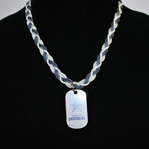 Dallas cowboys dog tag necklace hotsell
