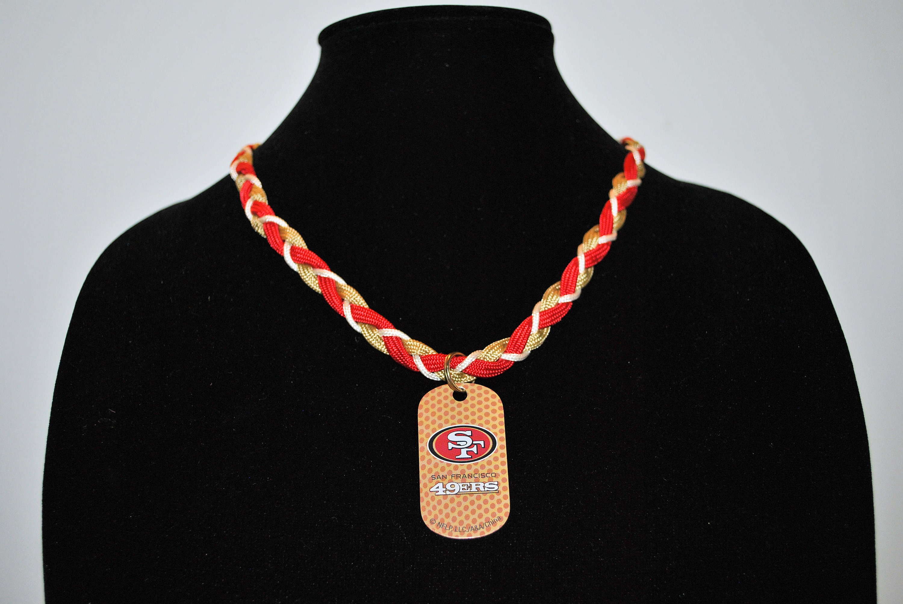 Bling Dog-Tag Necklace – San Francisco 49ers – Simran International