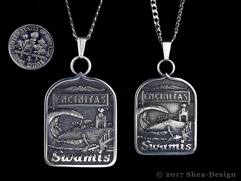 Swamis Encinitas Surf Pendants 1.7 and 2 inches. image 2