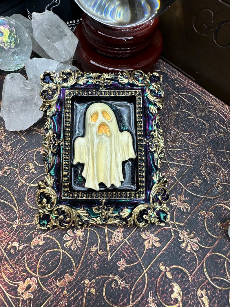Spooky Ghost Frame Occult Decor Dark Home Decor Mystic Frame Witchy