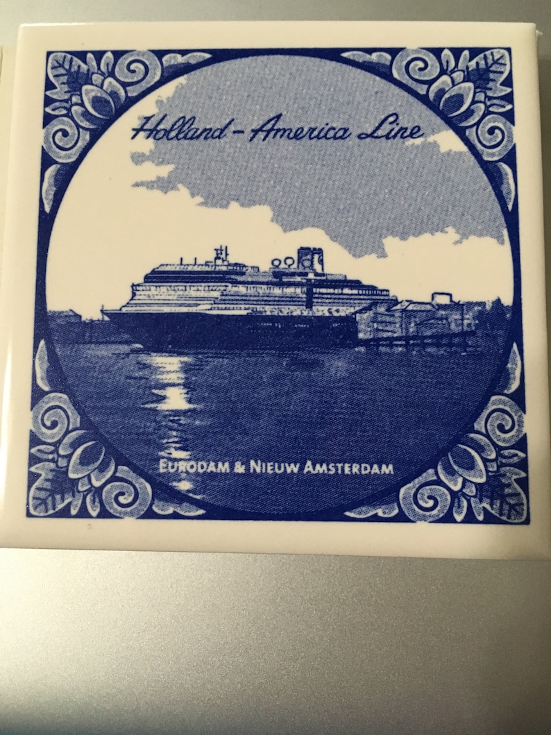 Eurodam /& Nieuw Amsterdam Tile Holland America Cruise Line