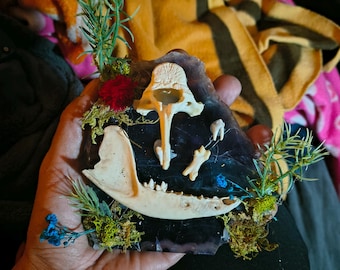 Rainbow Fluorite bone art