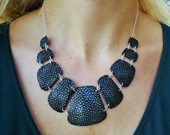 Necklace made of stingray leather Stingray Leather