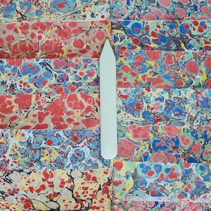 A4 Hand Marbled Paper: Ebru Art, Bookbinding Endpaper