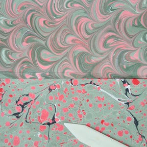 Handmarbled Paper, Decorative Paper, Bookbinding Endpaper, Scrapbooking,  Paper Arts and Crafts, Ebru Art, 50x34cm
