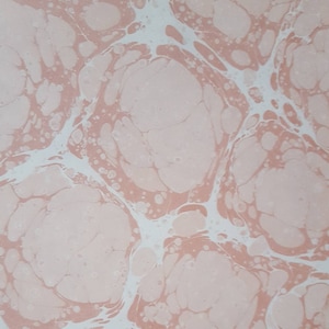 Handmade Marbled Paper: 50x35 cm Ebru Art for Bookbinding