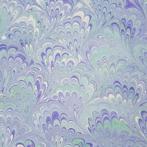 Handmarbled Paper, Handmade Decorative Paper, Bookbinding Endpaper, Scrapbooking, Paper Arts and Crafts, Ebru Art, 50x34 cm