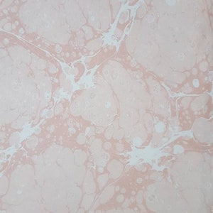 Handmade Marbled Paper: Ebru Art, Bookbinding Endpaper (50x35 cm)